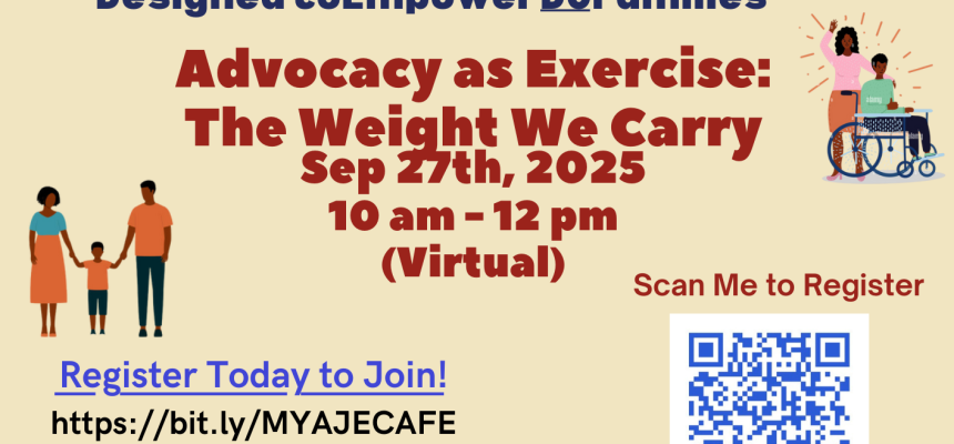 Upcoming AJE Parent Café – Saturday, September 27th from 10am-12pm!